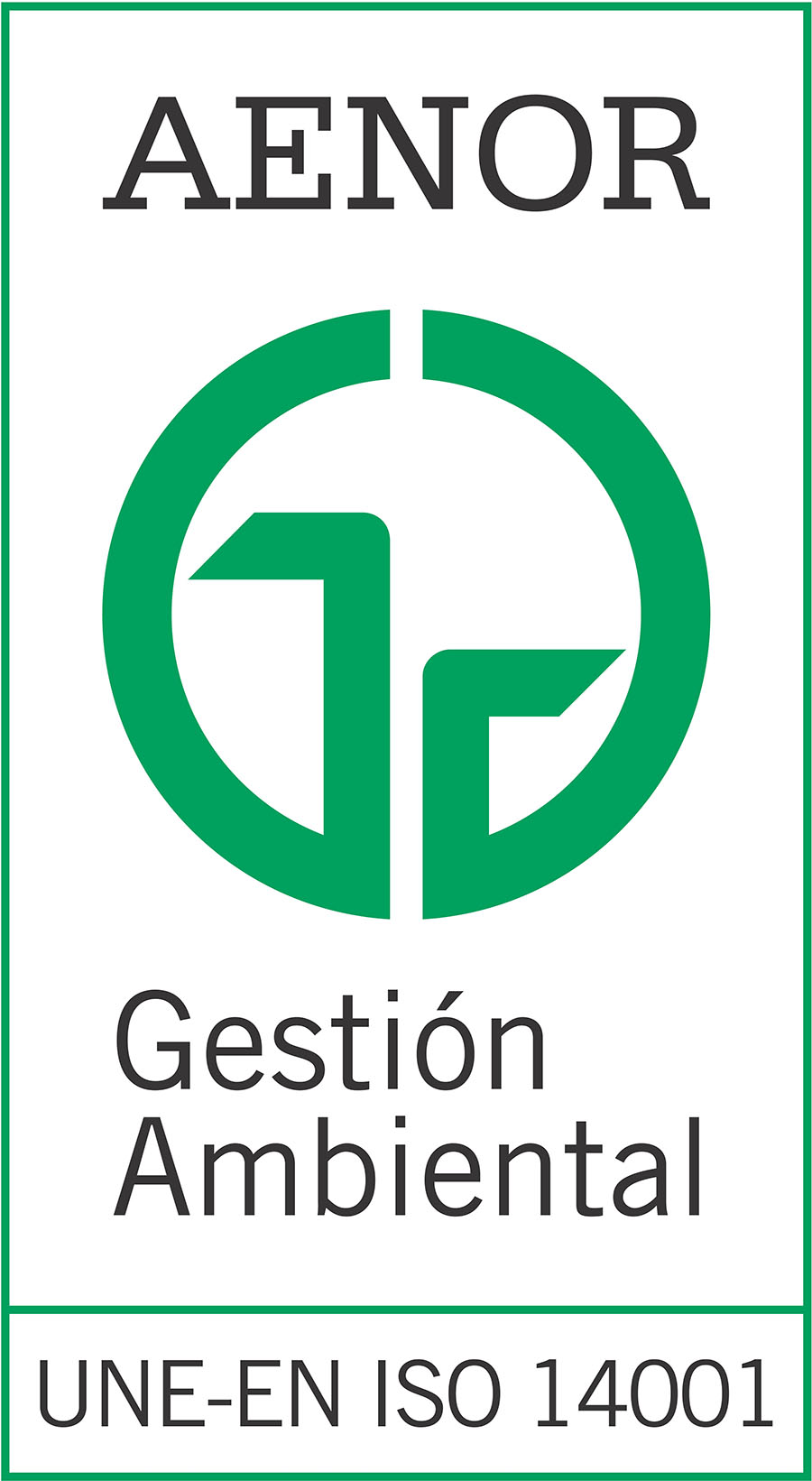 Certificado ISO 14001 — Gestión Medioambiental